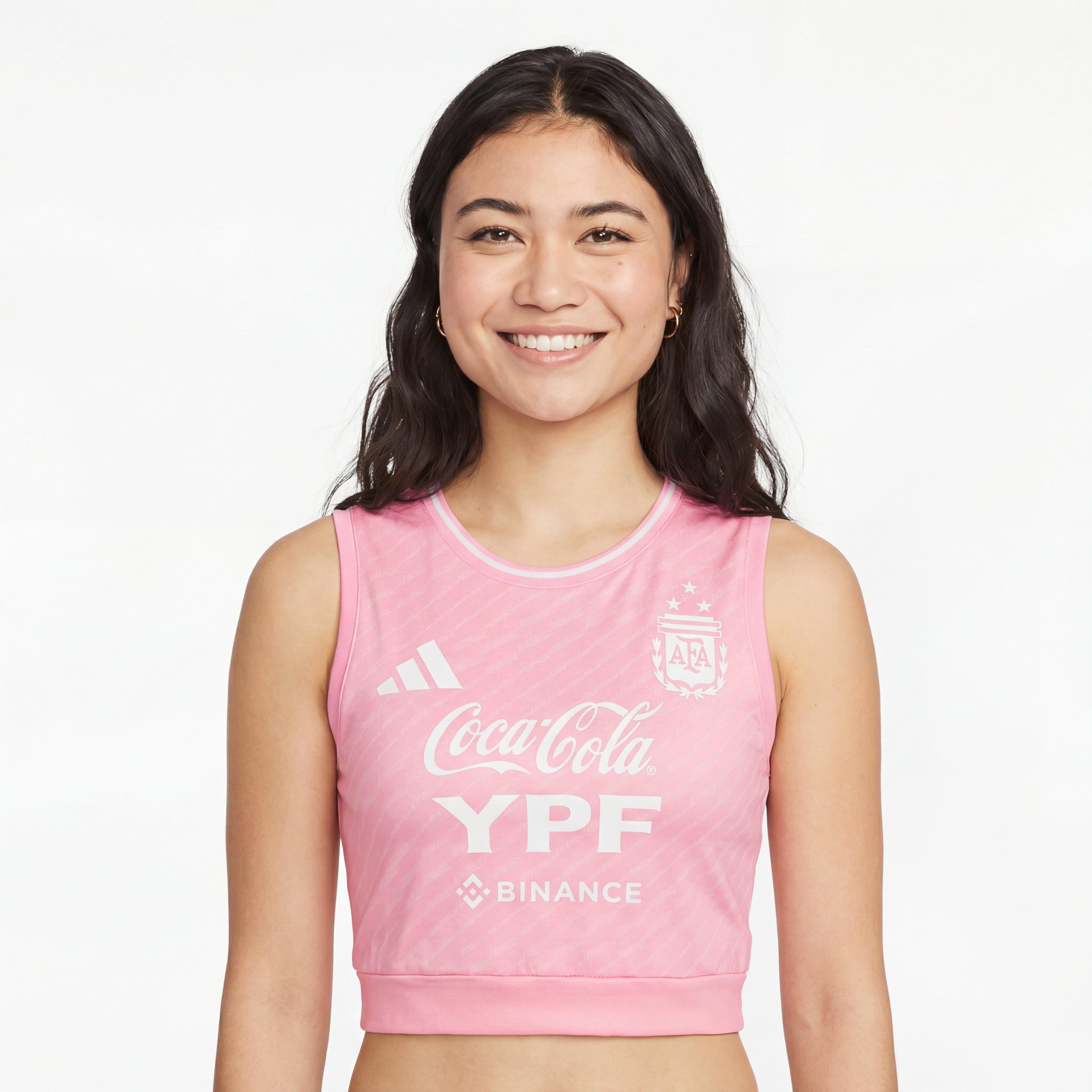 Argentinische Frau, bauchfrei, 25/26, Rosa