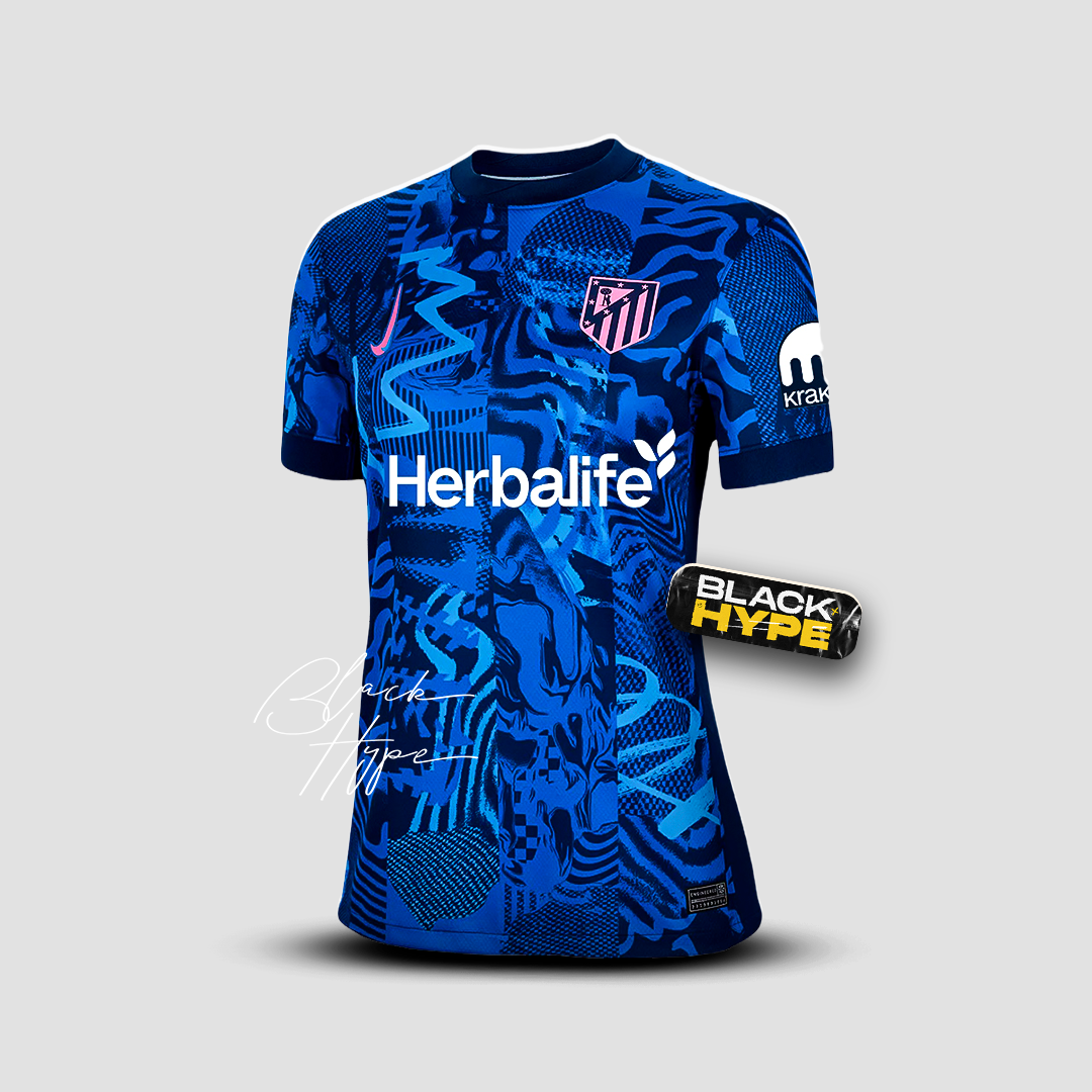 Trikot Atlético de Madrid feminino 24/25 Dritter