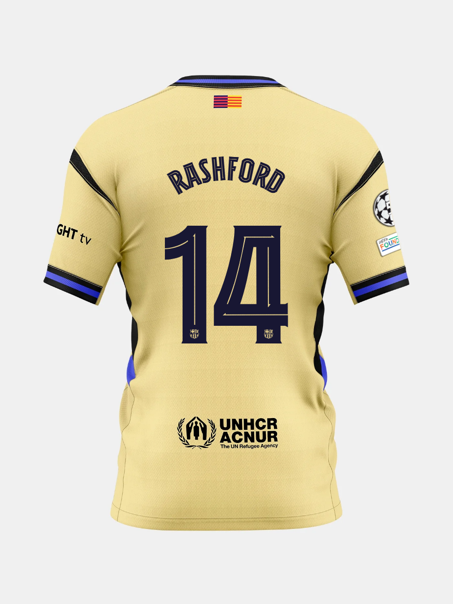 Auswärtstrikot FC Barcelona 25/26 #14 RASHFORD