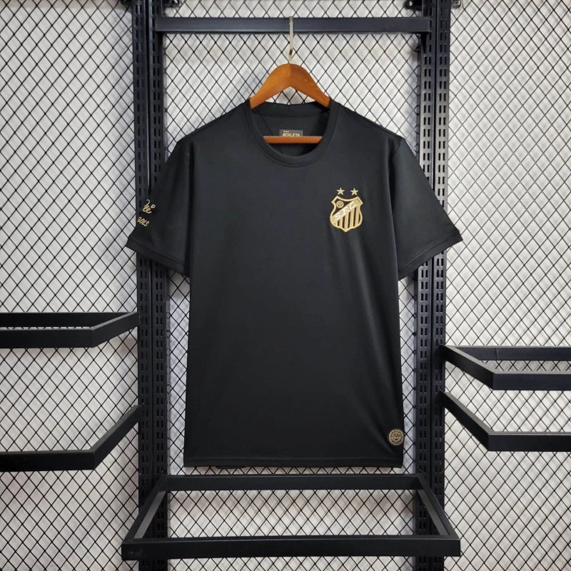 Trikot Comemorativa Santos 25/26 Pelé 1.000 Gols - Preto