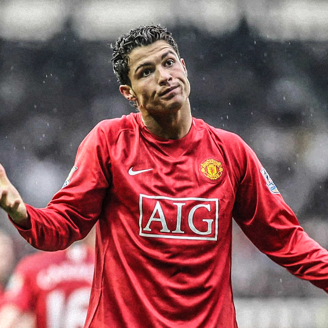 Cristiano Ronaldo Manchester United Legenden-Trikot 07-08 - Rot