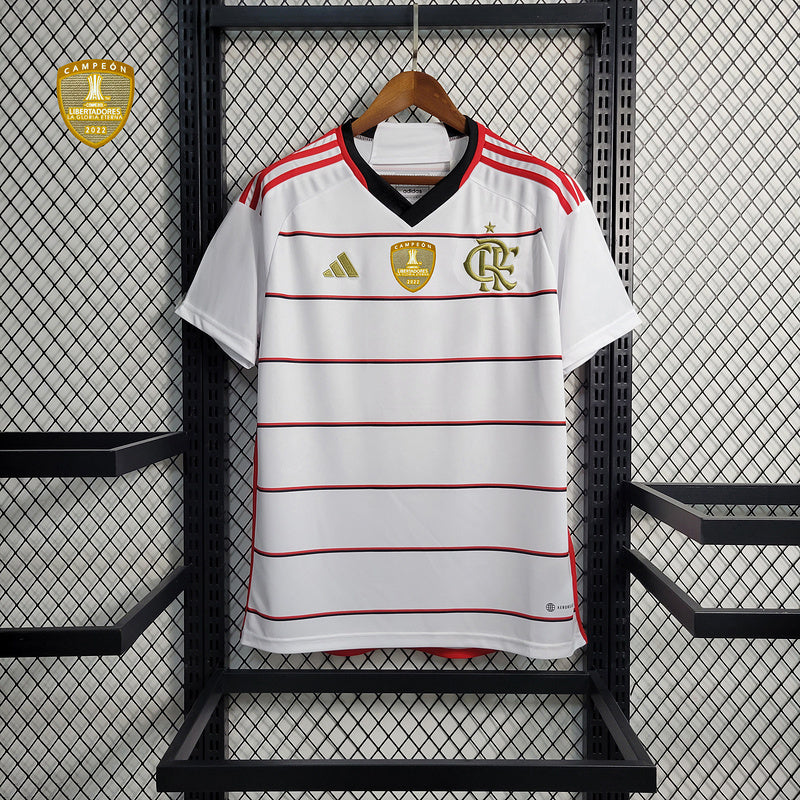Trikot Flamengo Alle Sponsoren Branco