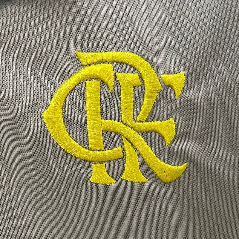 Trikot Flamengo Treino 24/25 Cinza Polo