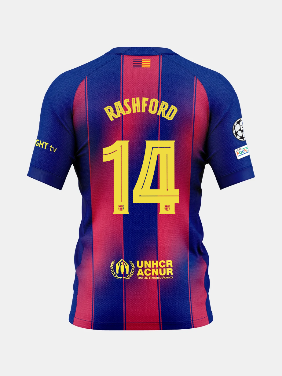 Heimtrikot FC Barcelona 25/26 #14 RASHFORD