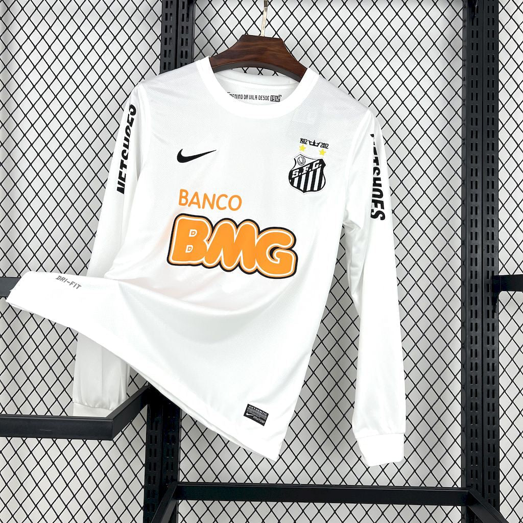 Trikot Santos Manga Longa Retro 2011/12 Heim