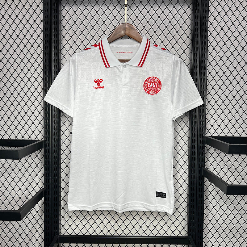 Trikot Seleção Dinamarca 24/25 – Auswärts – Branco