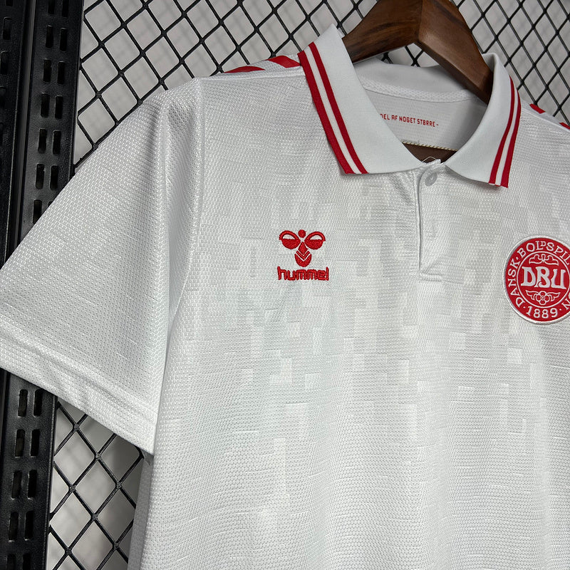 Trikot Seleção Dinamarca 24/25 – Auswärts – Branco