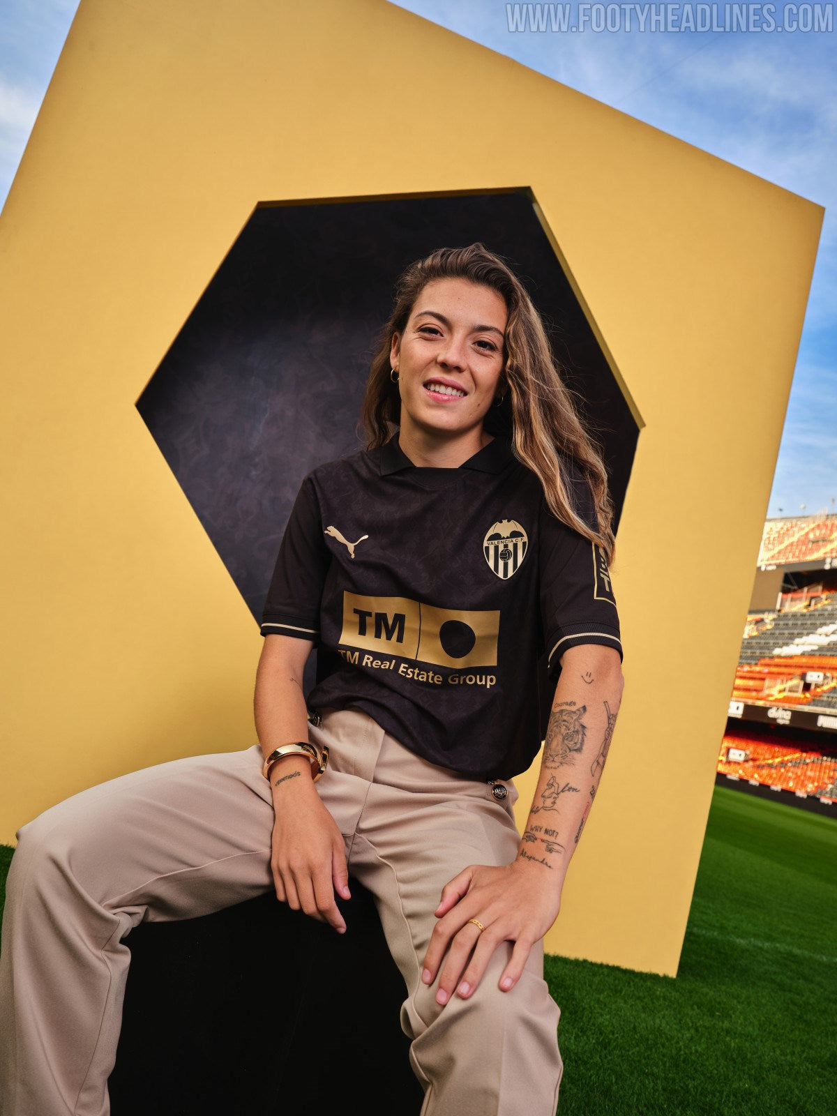 Trikot Valencia feminino 24/25 Auswärts