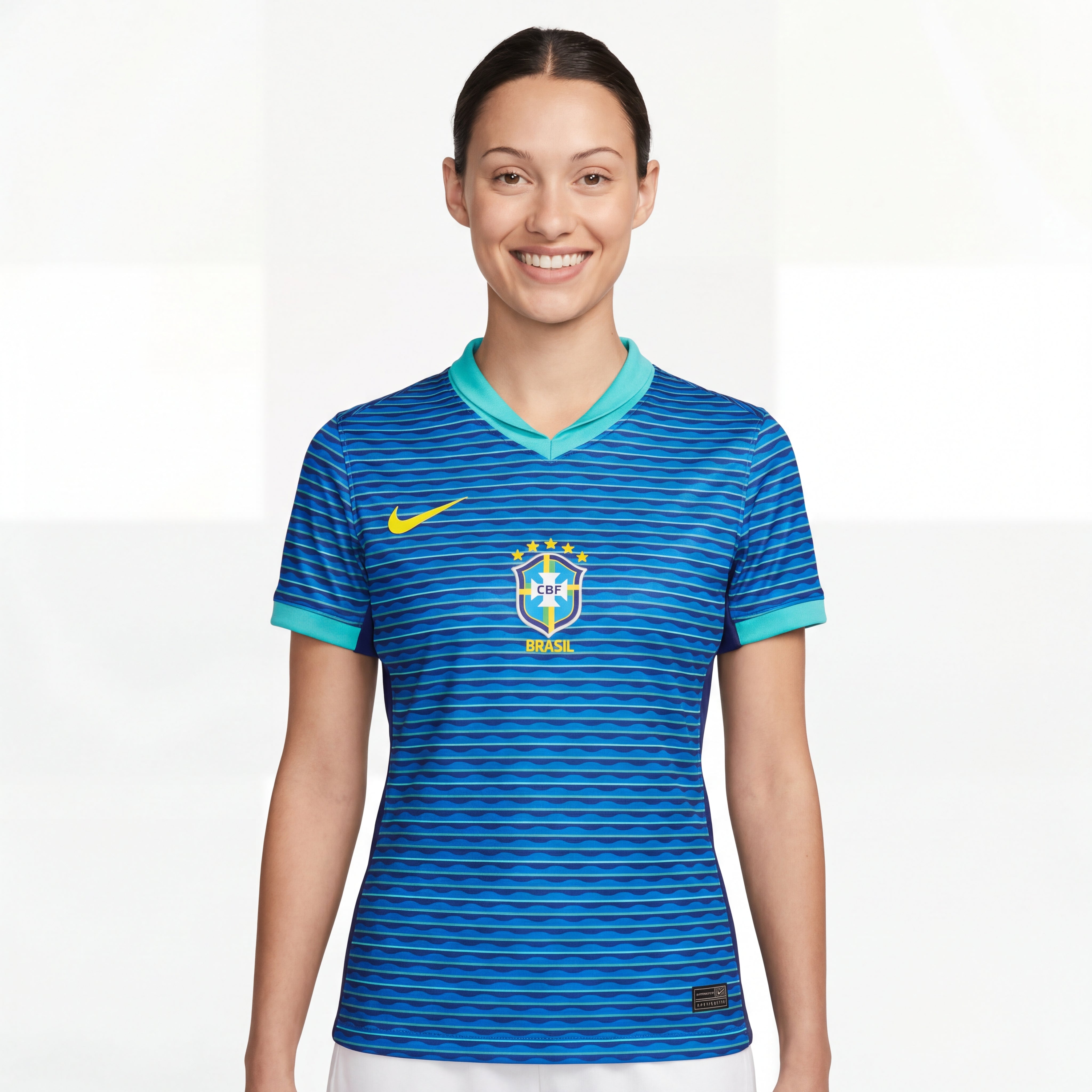 Jersey Damen Brasilien II 24/25 Nike - Gestreift