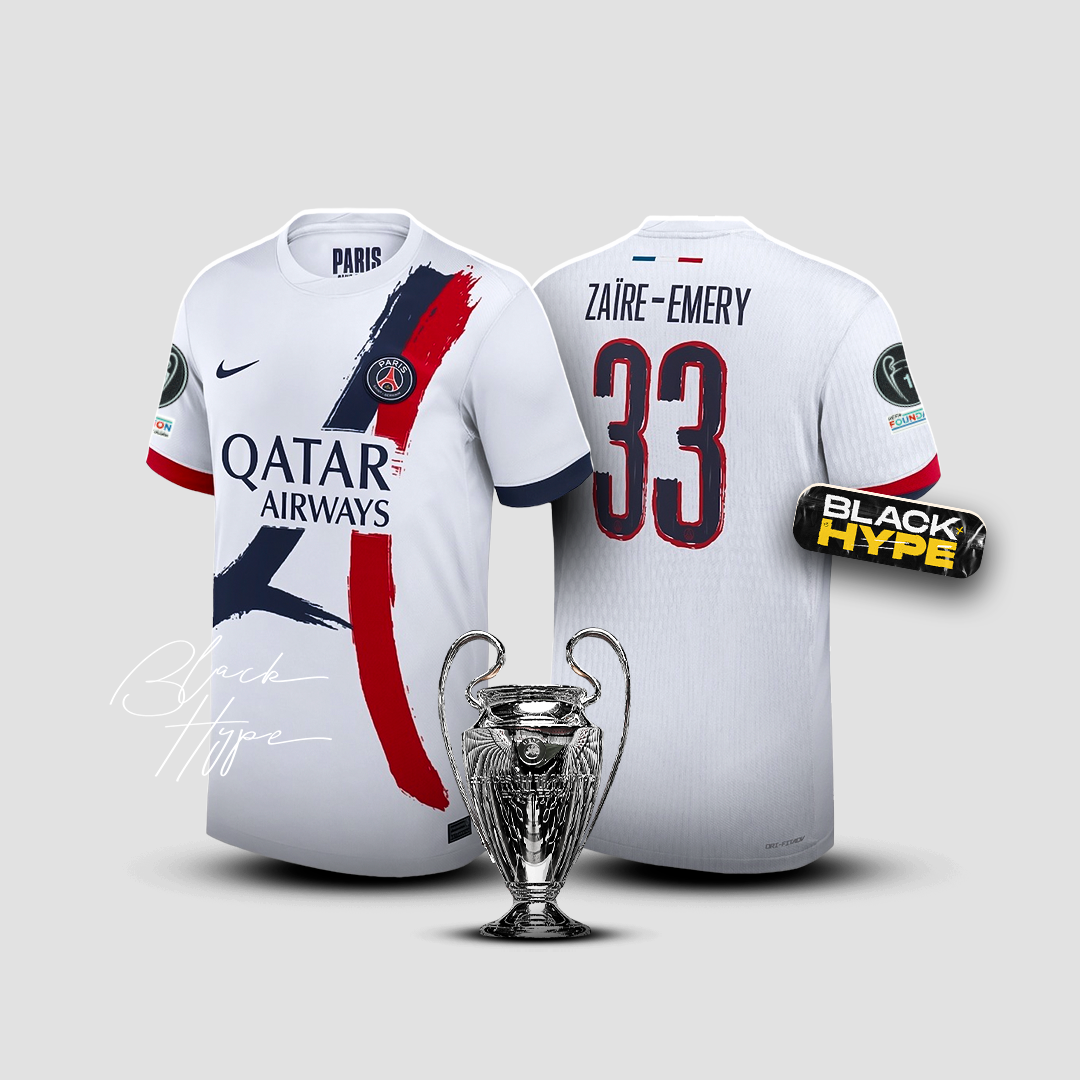 Jersey Zaire Emery PSG 24/25 Auswärts - Champions League