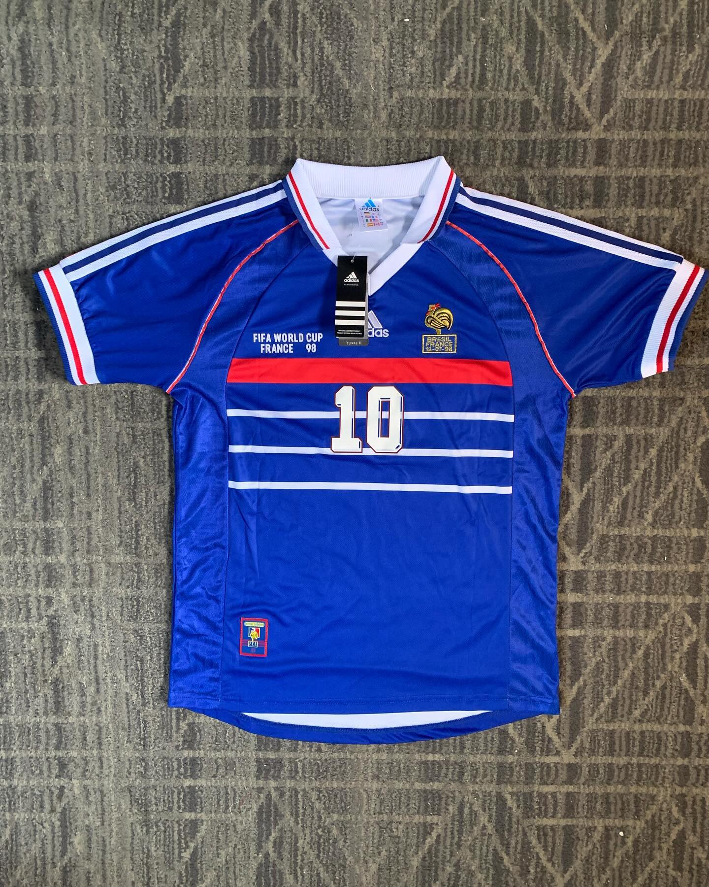 Jersey Zidane Frankreich 1998 Legende