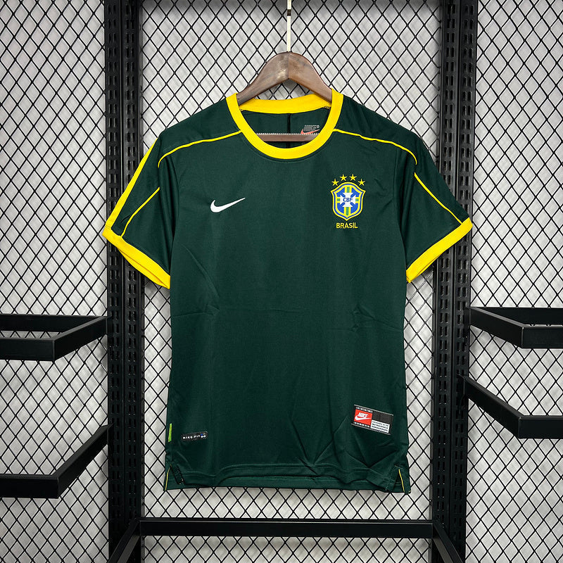 Brasilien Torwarttrikot Retro 1997/98 Grün 