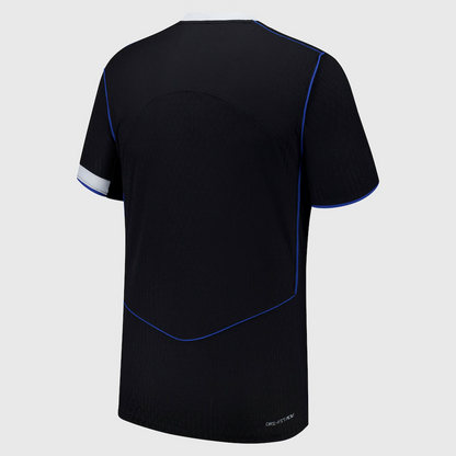 Jersey Chelsea 25/26 Player Third black shirt with blue white trim