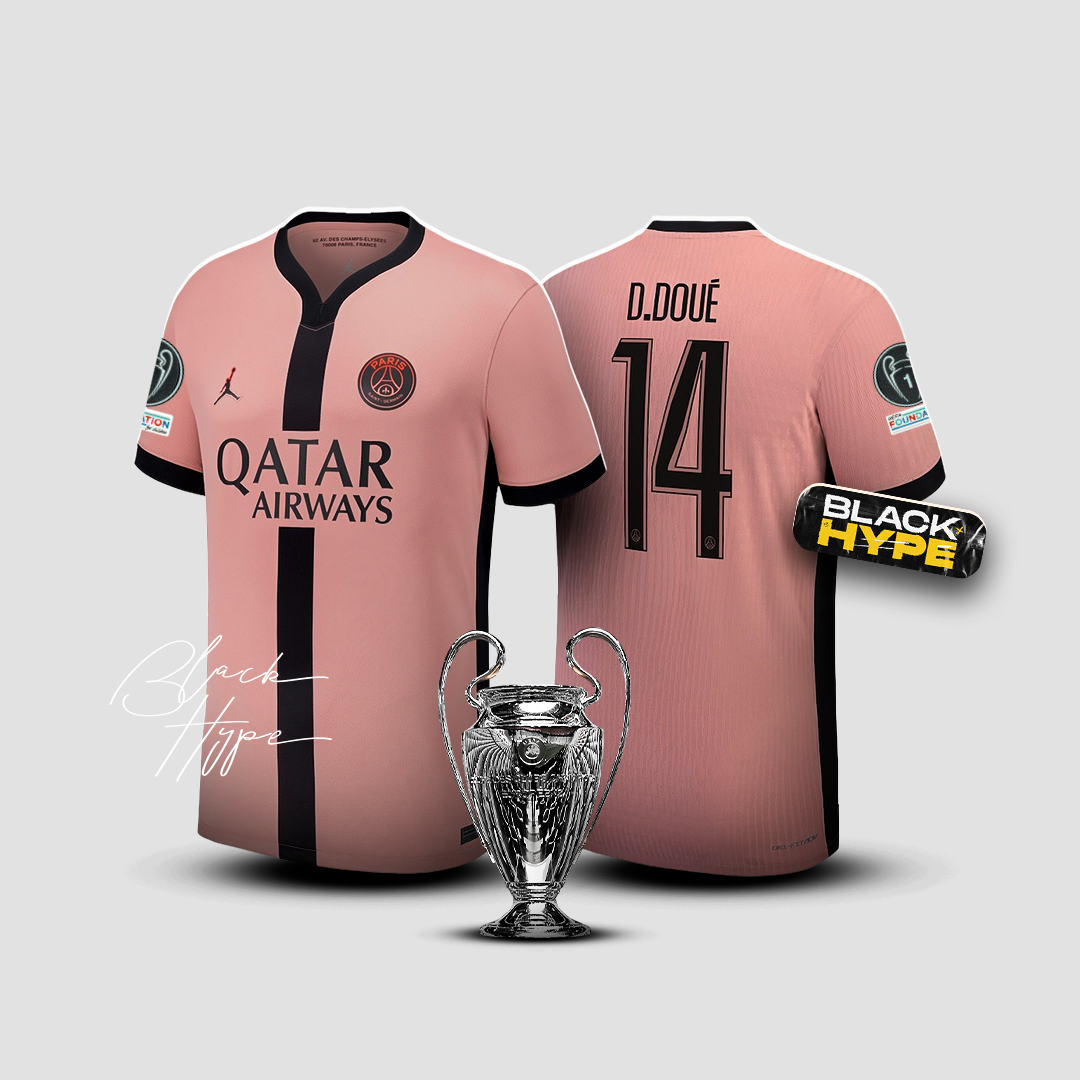 Trikot Doué PSG 24/25 Third – Champions League 
