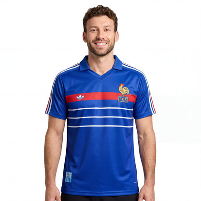 Jersey Frankreich Retro 1984 Heimtrikot 