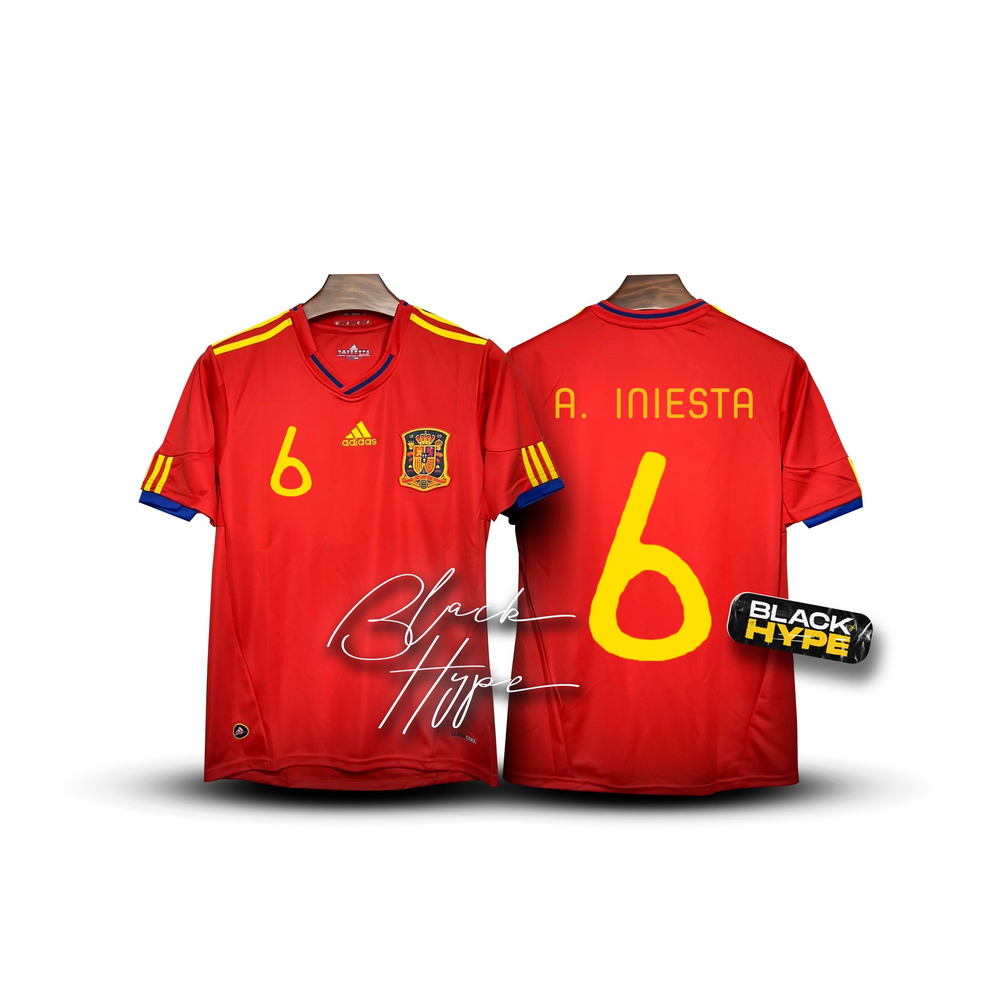 Jersey Iniesta Spanien 2010 Legende 