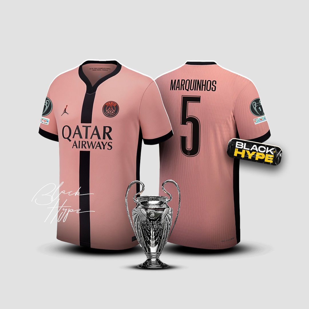 Jersey Marquinhos PSG 24/25 Dritte - Champions League 