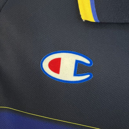 Trikot Parma Retro 1999/00 Away Azul e Amarela 