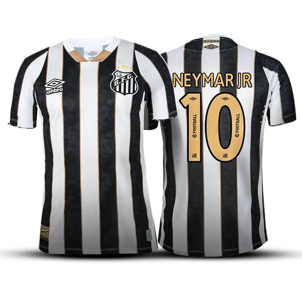 Trikot Santos 25/26 Auswärts NEYMAR JR #10 (GRÁTIS) 