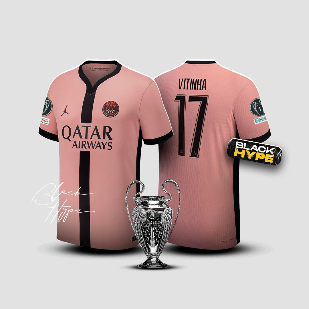 Trikot Vitinha PSG 24/25 Dritter – Champions League 