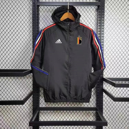 Windjacke Bélgica 24/25 - Preto e Vermelho 