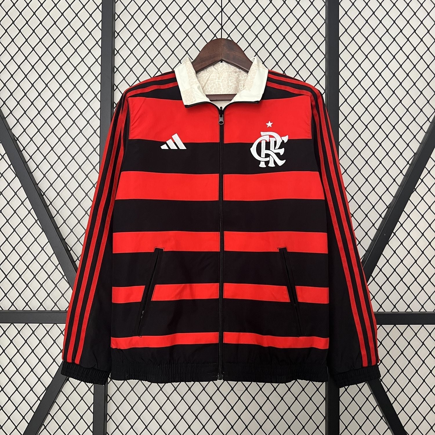Windjacke Flamengo - Preto e Vermelho 