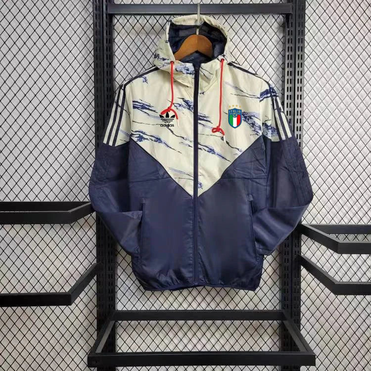 Windbreaker Italy 24/25 - Blau & Weiß 