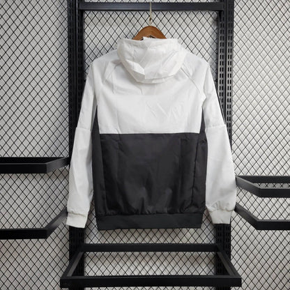 Windjacke Manchester United 24/25 - Weiß und Schwarz 
