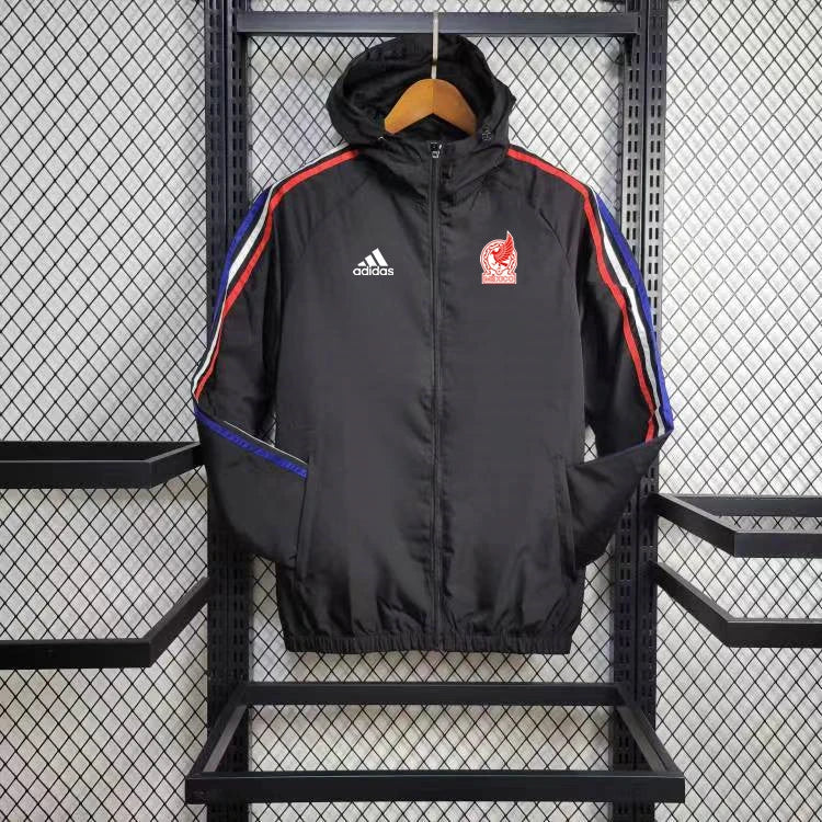 Windjacke México 24/25 - Preto e Vermelho 